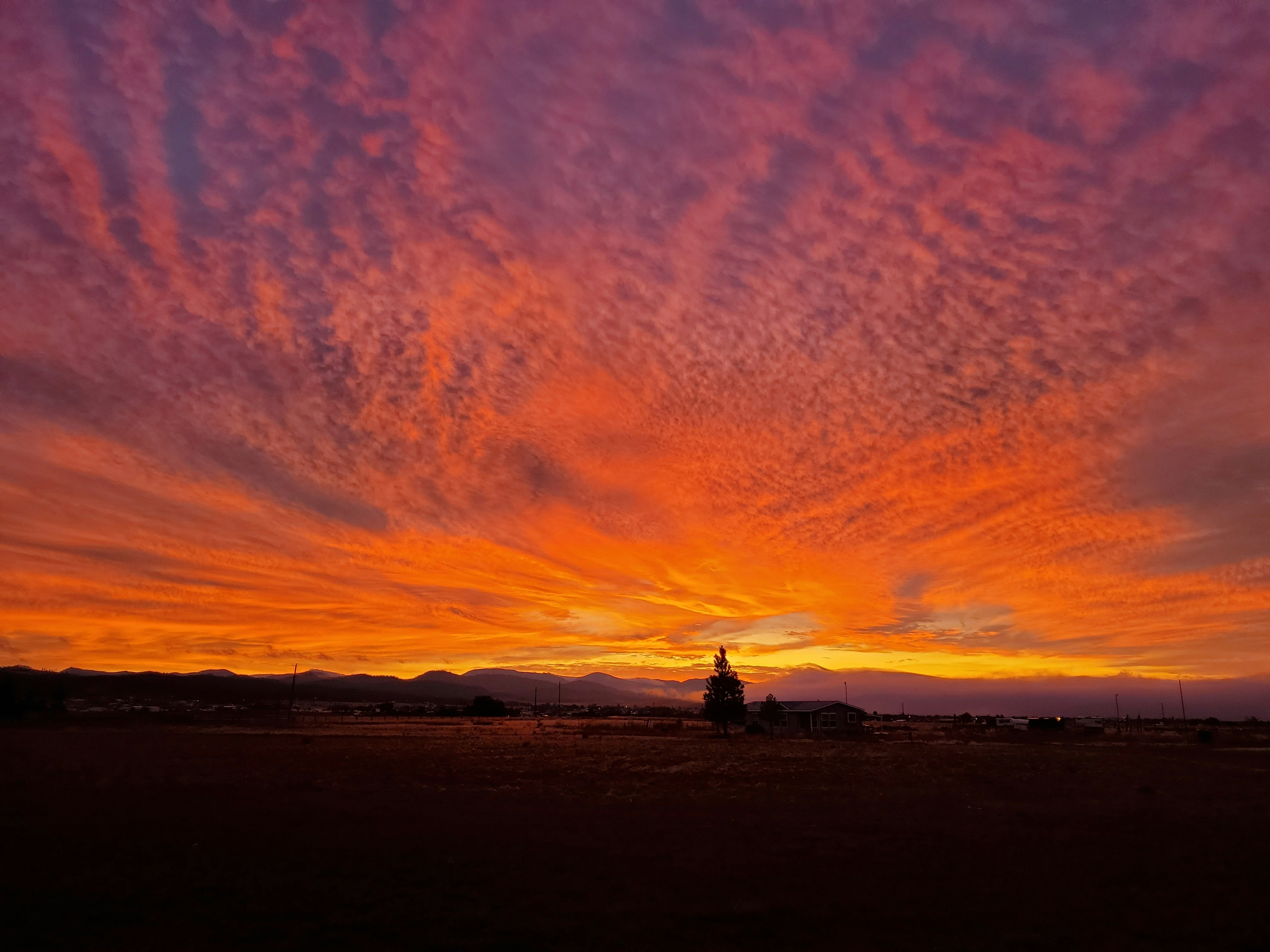 Beautiful sunset view shared on Mahadev Travels Facebook page
