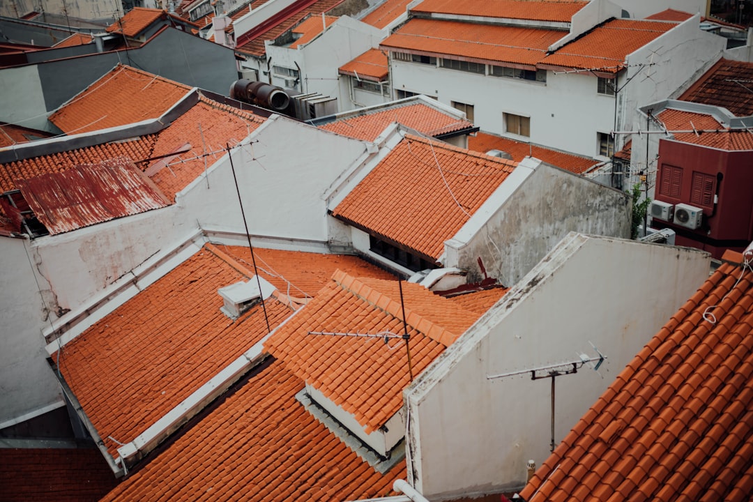 aerial view of houses