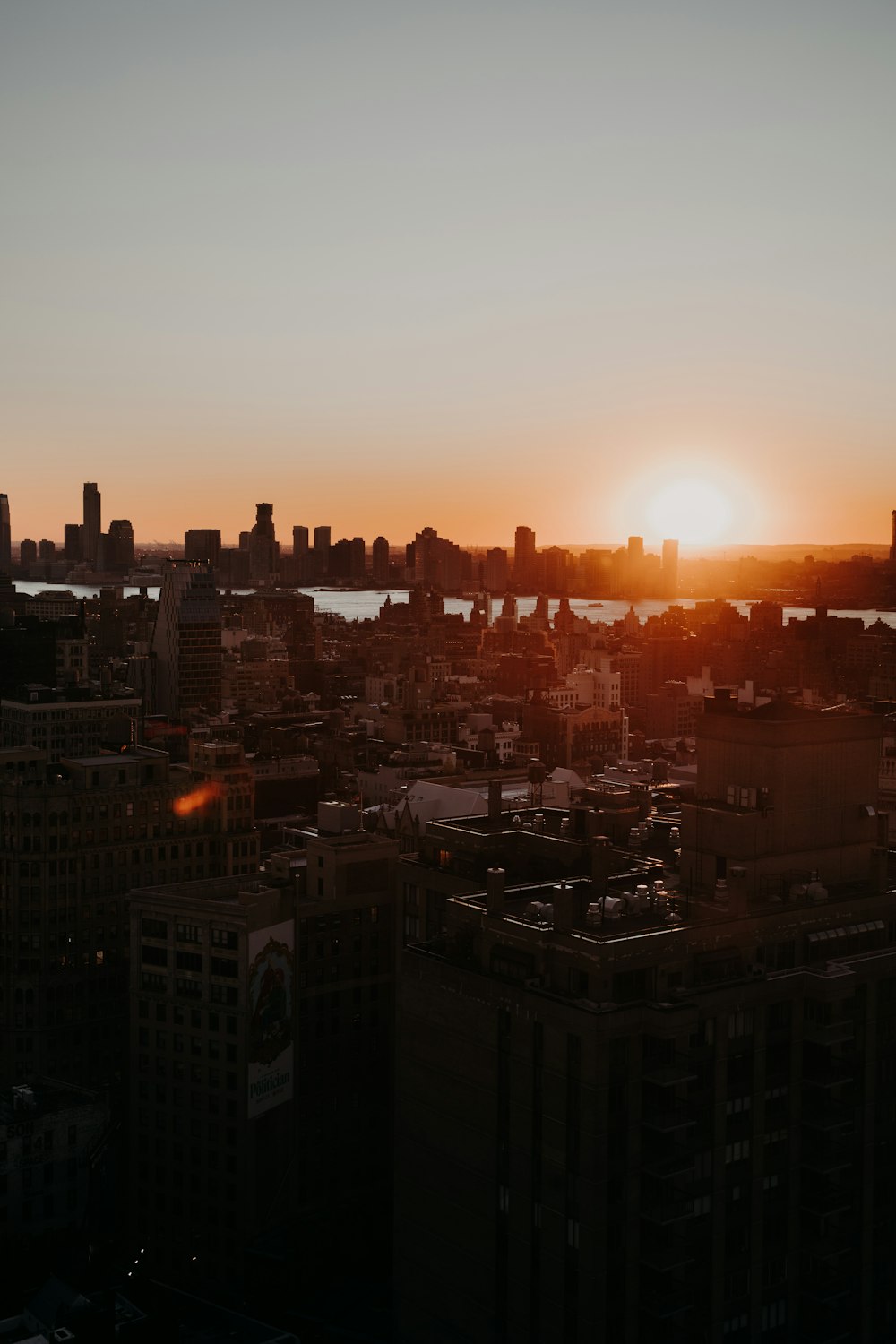 cityscape during golden hour