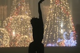 silhouette of person dancing