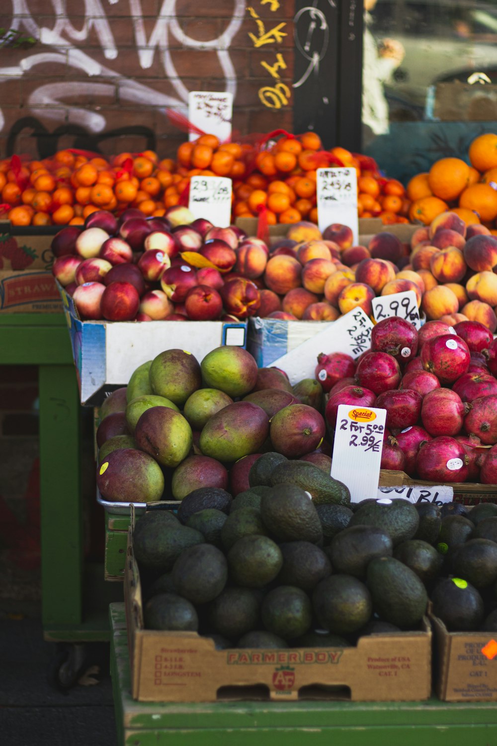 assorted-color fruit lot