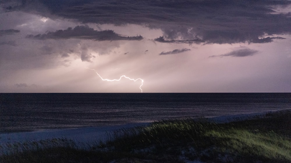 thunder during nighttime