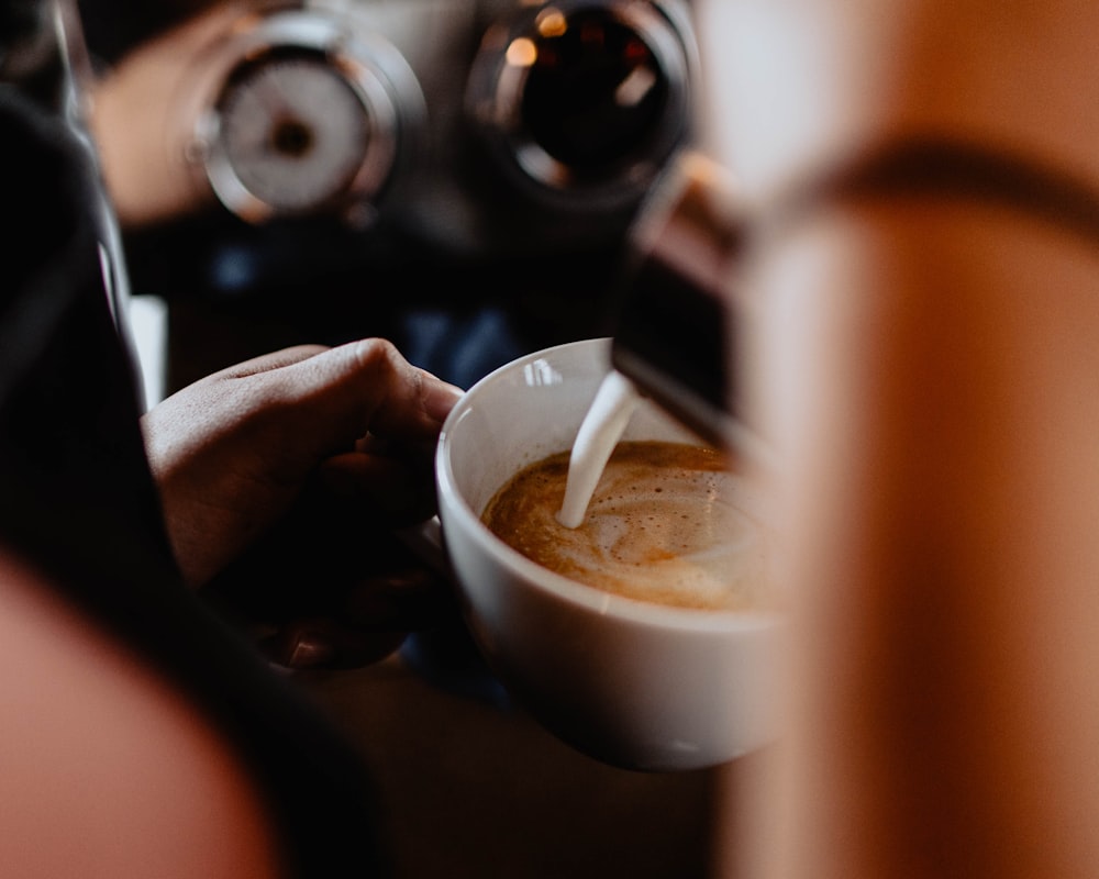 tasse de thé blanc