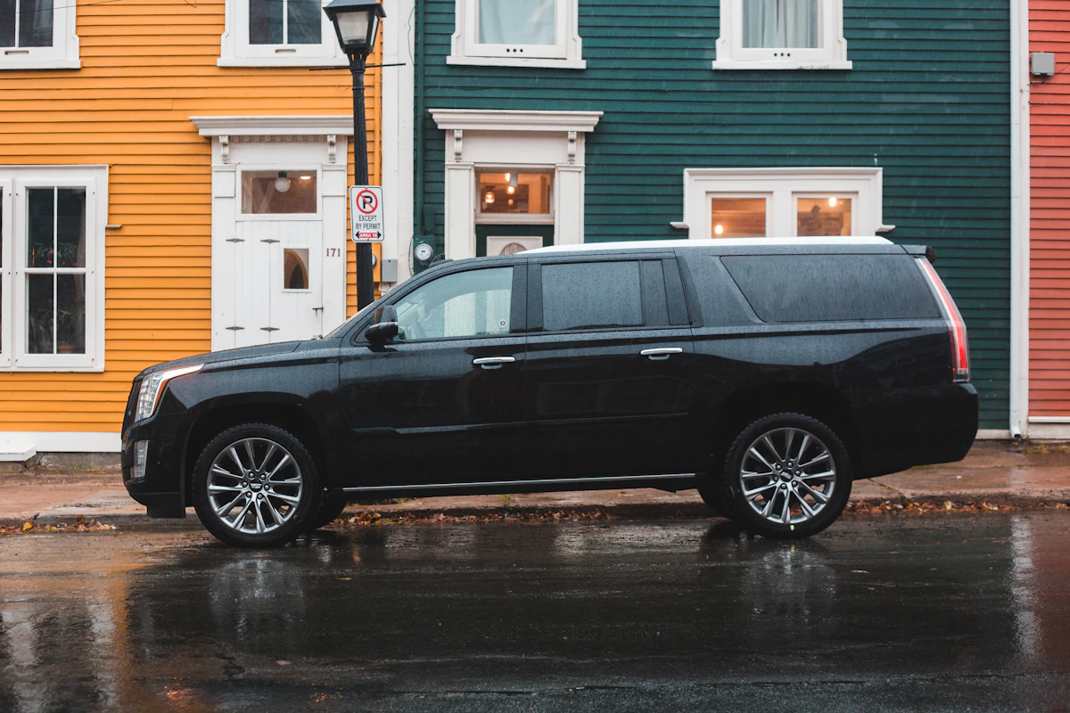 Black Cadillac SUV for NYC black car service