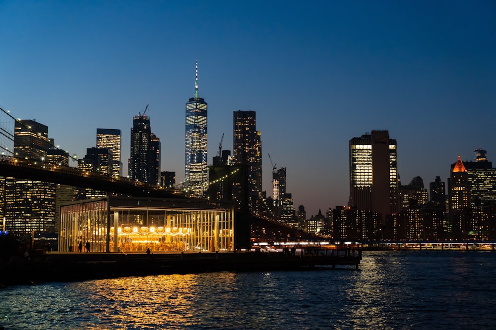 urban cityscape photography during nighttime