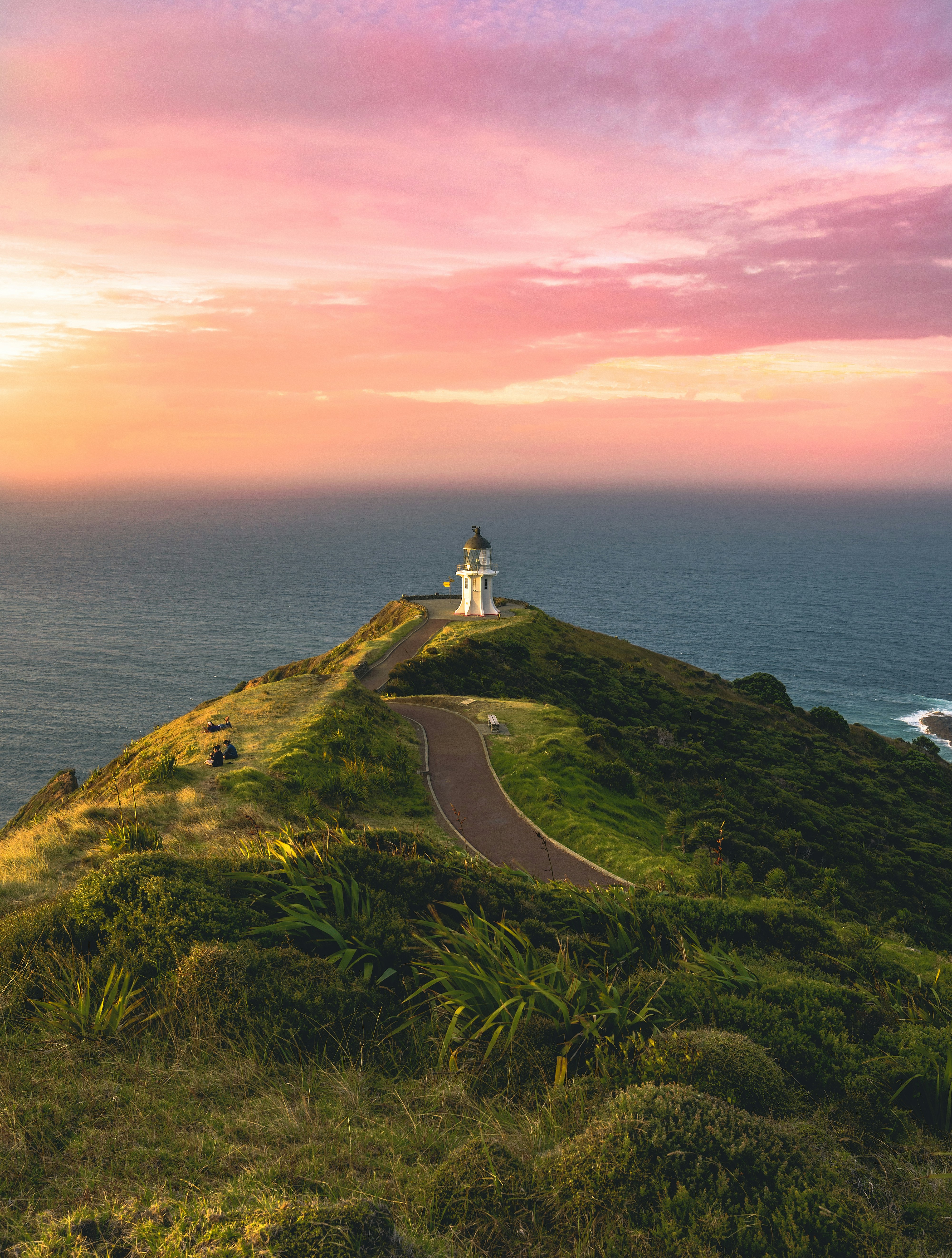 aerial photography of tower near cliff