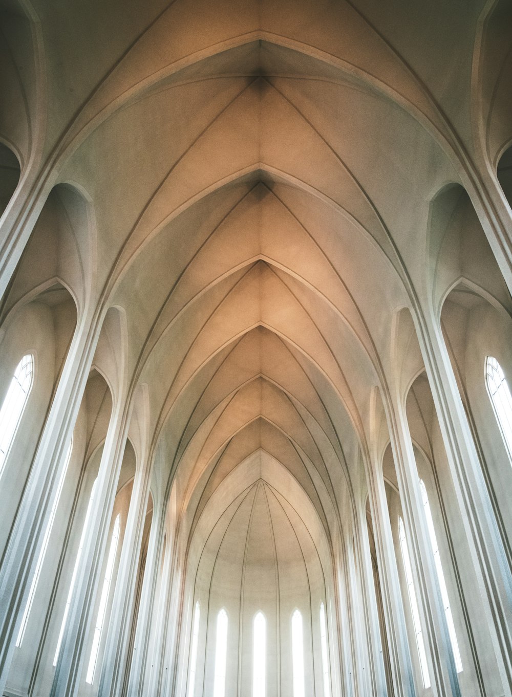 low-angle photography of concrete building