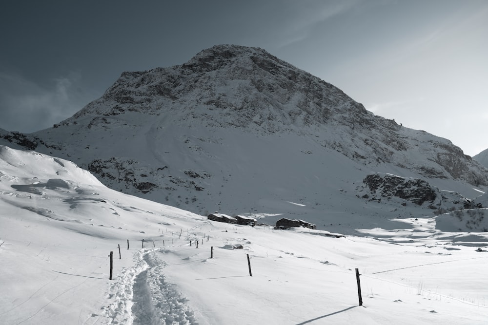 snowy mountain photograph