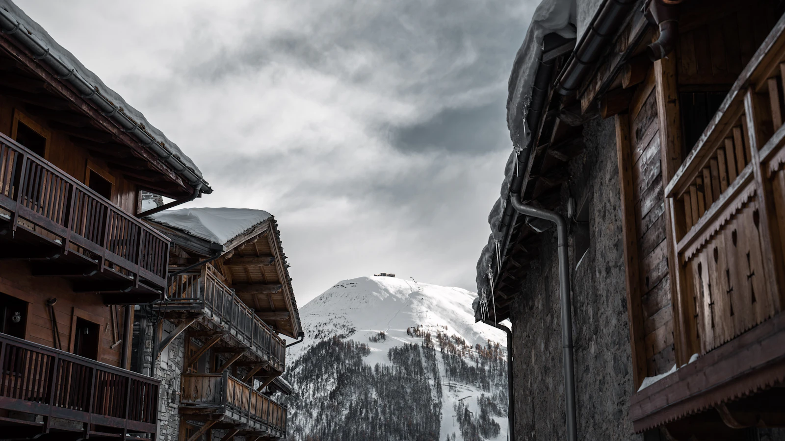 Val d Isere ski village in France