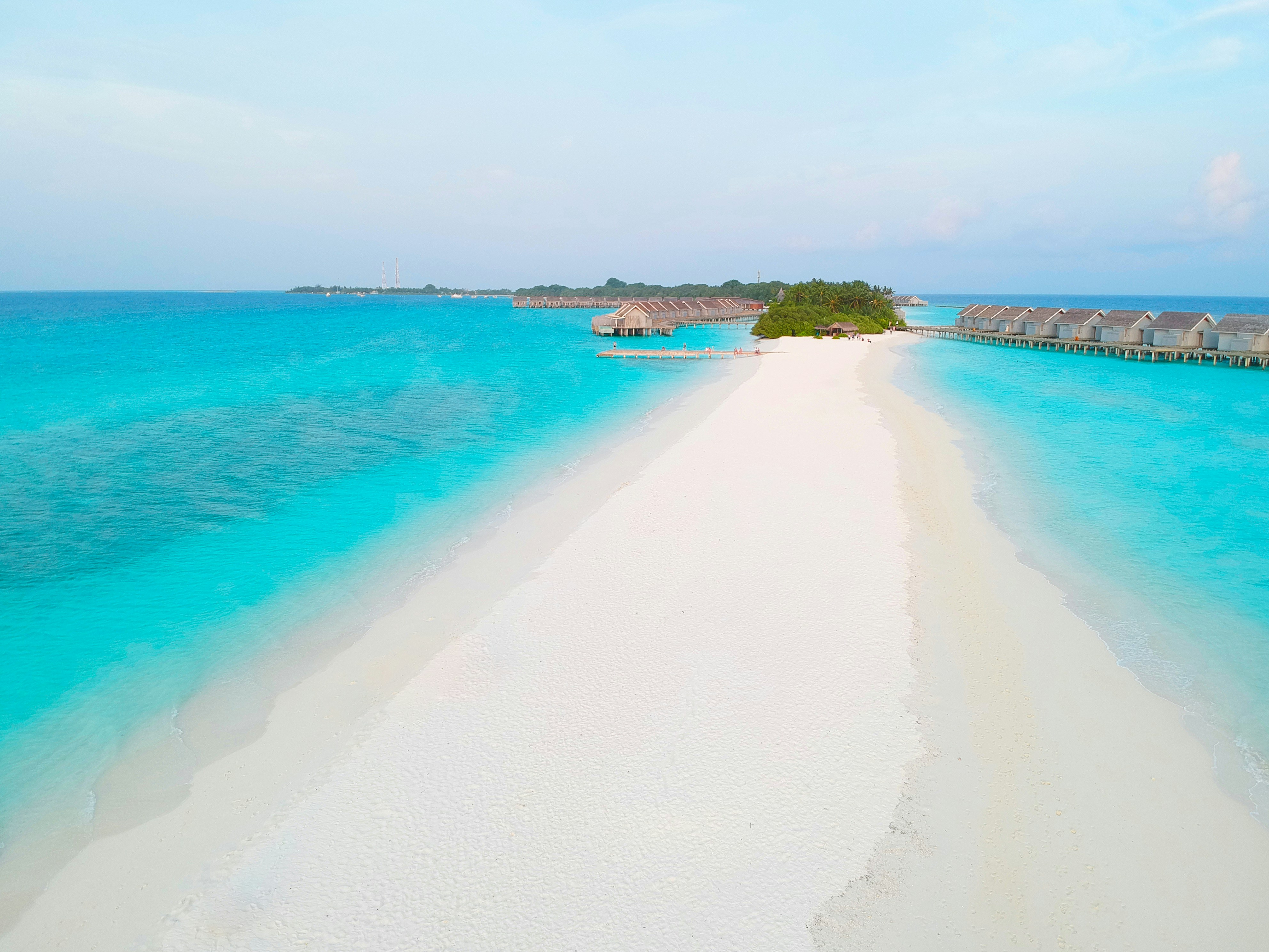island surrounded by body of water