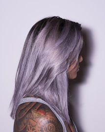 women's purple hair