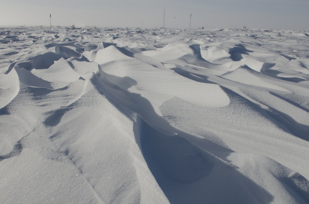 snowy field photograph