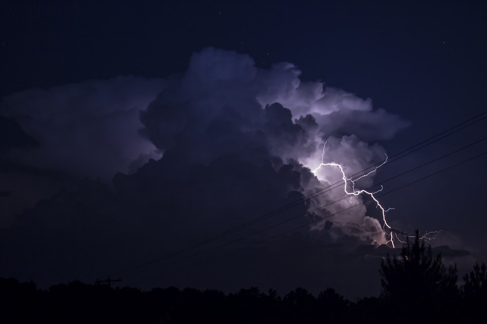 lightning on skies