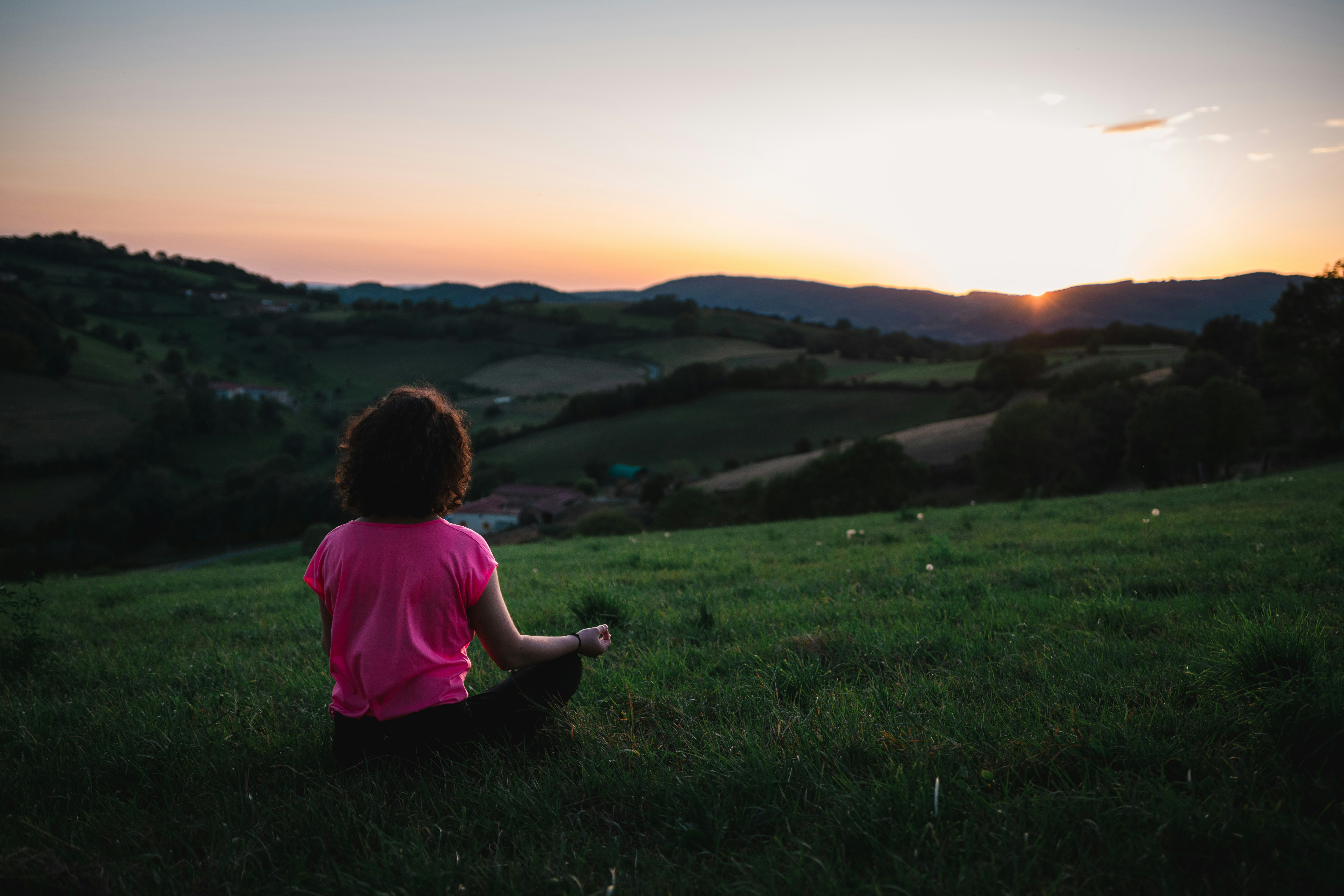 Meditation time during yoga practice