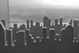 An abstract representation of California's city skyline.