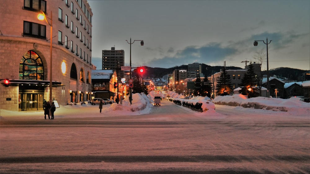 people walking on sidewalk