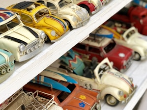 assorted-color vehicle scale model lot