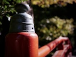 Close-up of a unique deck railing design.