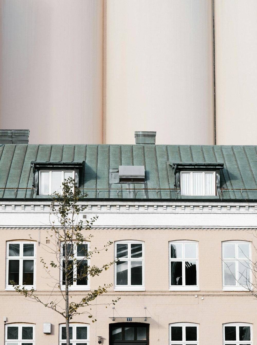 white and grey concrete building