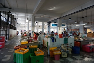 group of people on the maraket