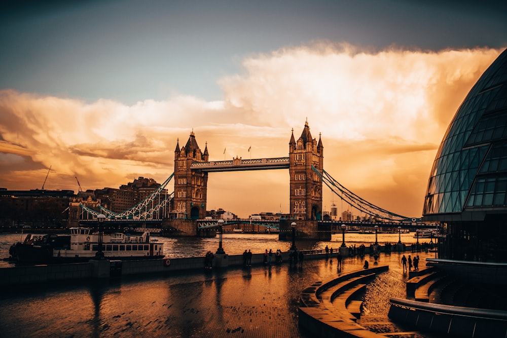 tower bridge during golden hour