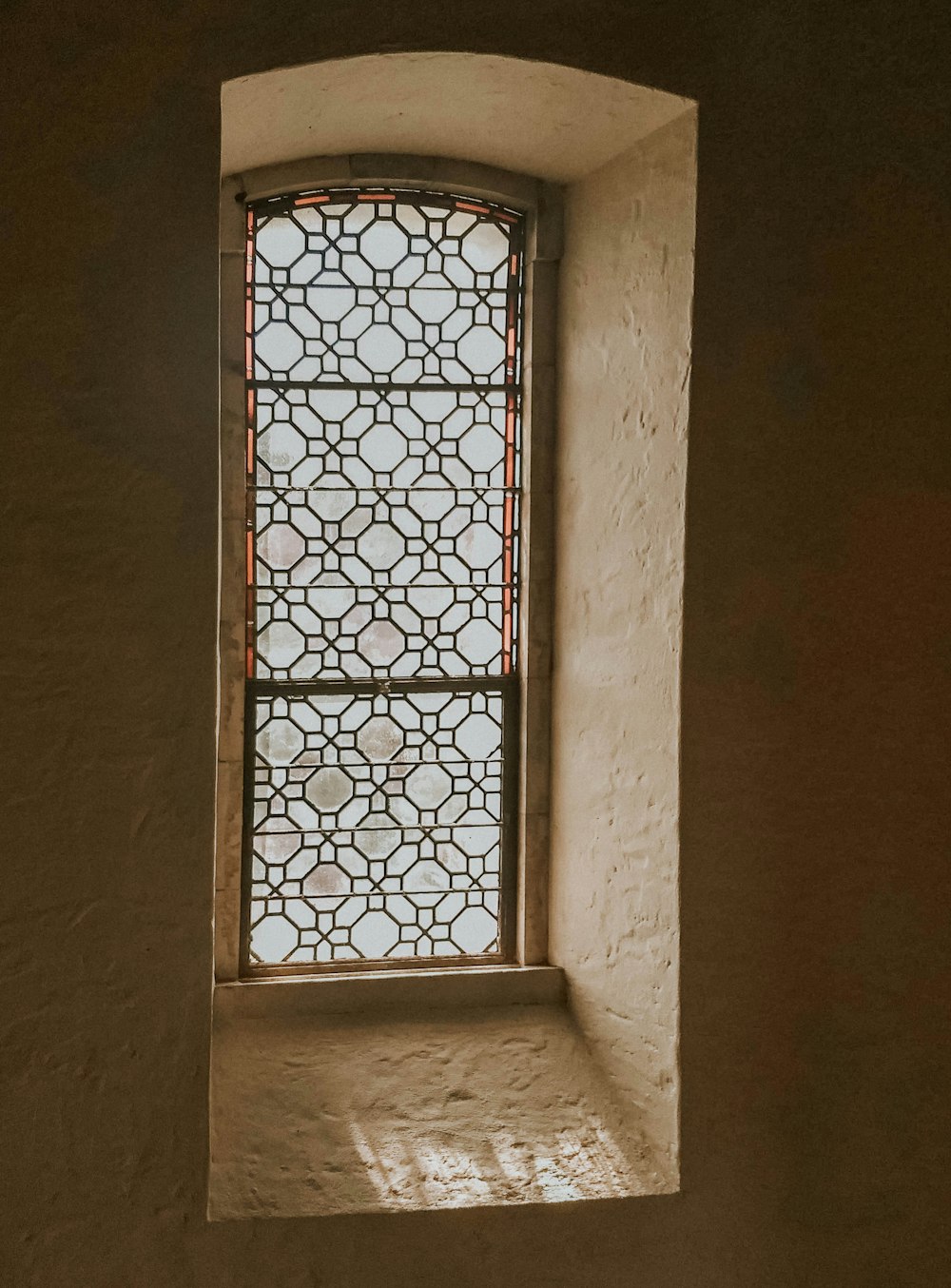 black and beige window frames