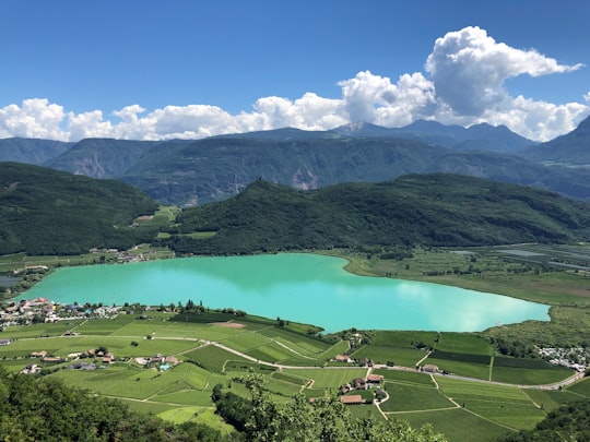 aerial photography of calm body of water in Bolzano Italy