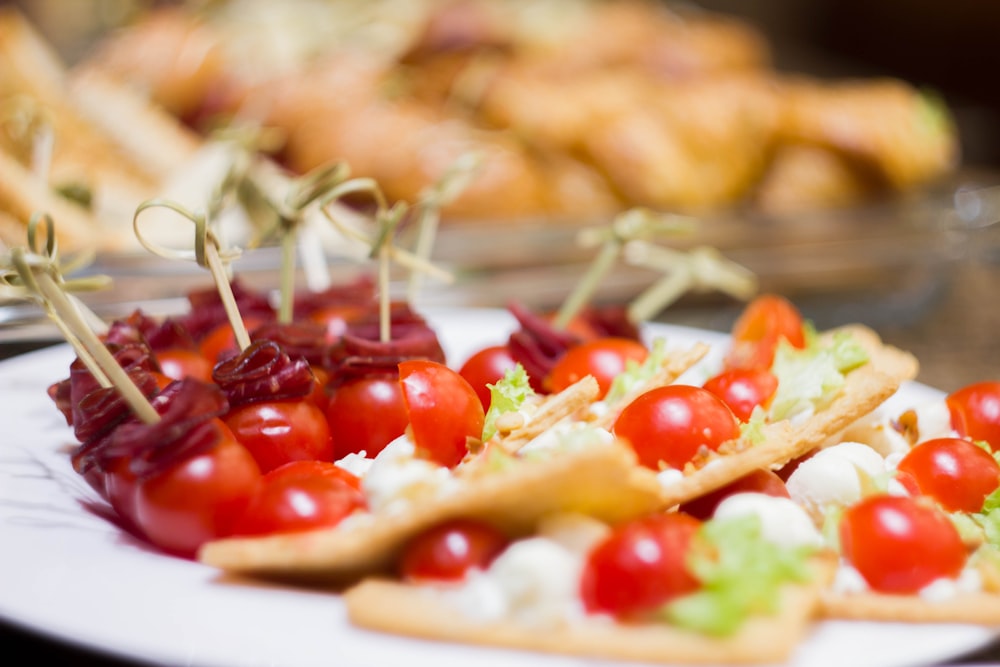 cooked food on white plate