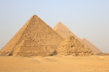 landscape photography of pyramid