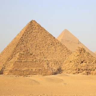 landscape photography of pyramid