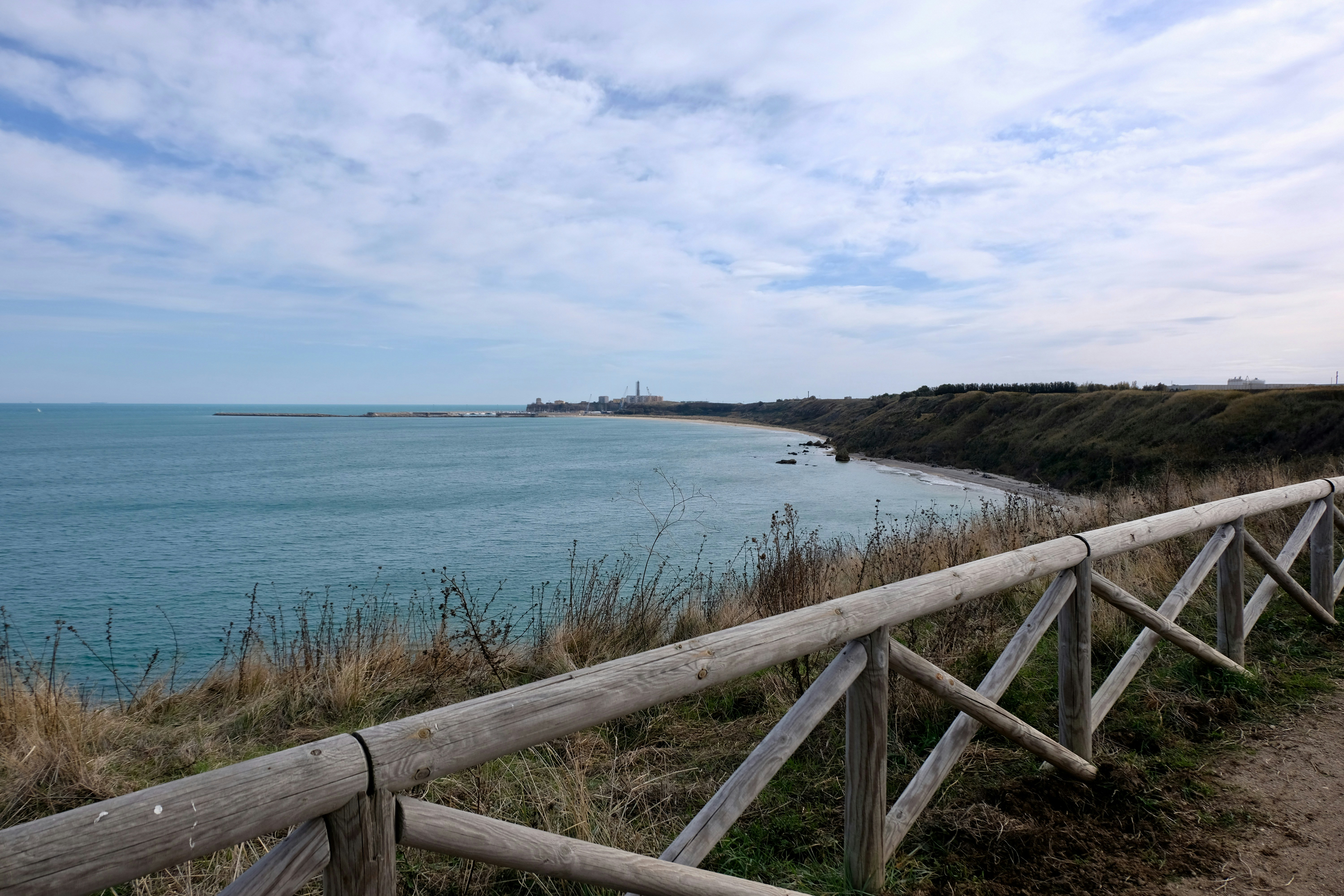 brown wooden railings