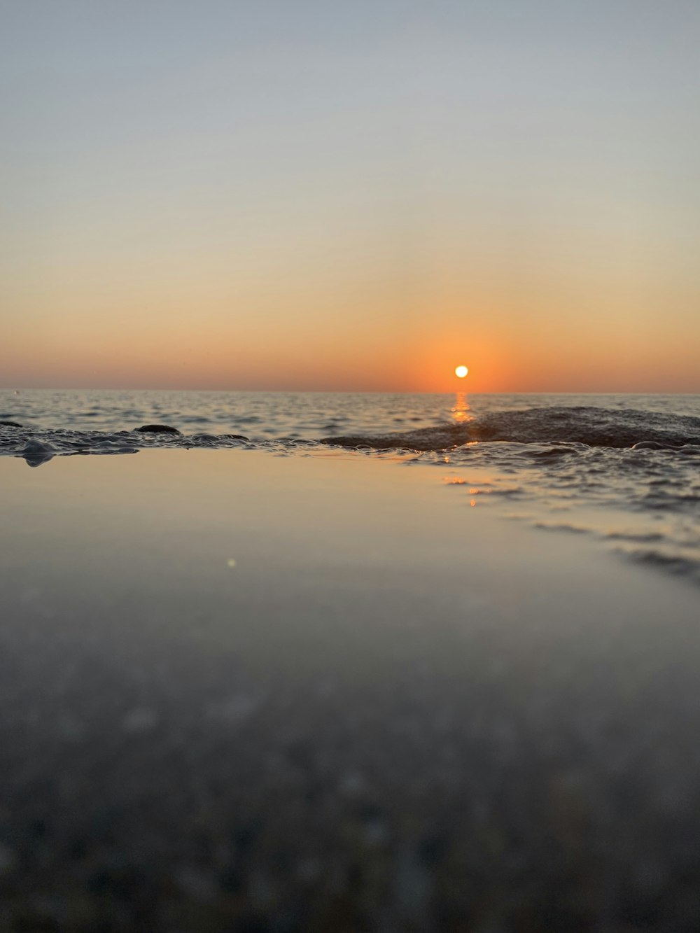 seashore at sunset