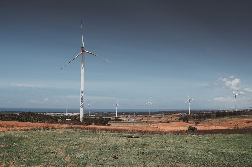 photo of white windmill