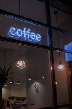 Coffee neon signage