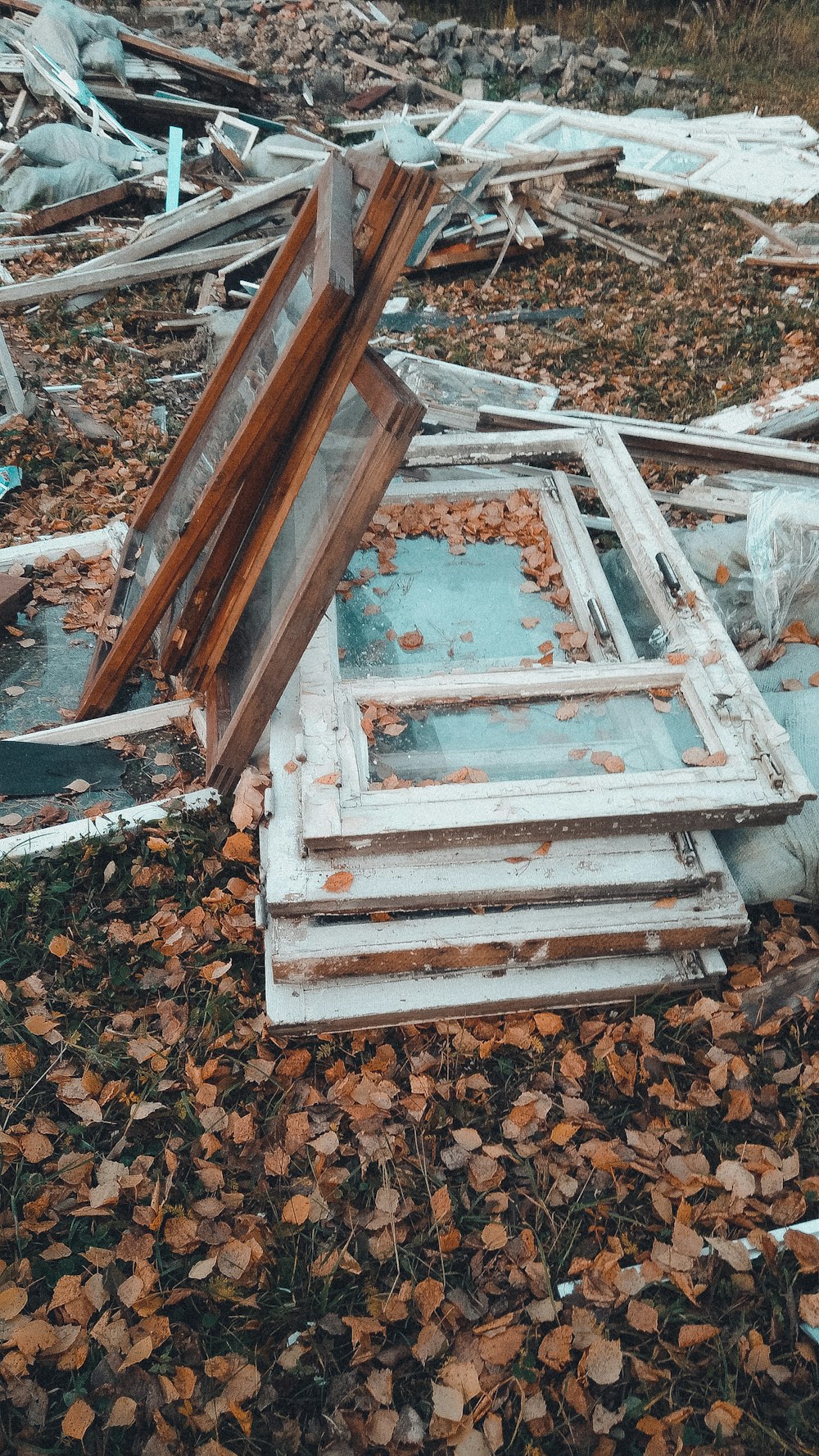 white wooden framed glass window