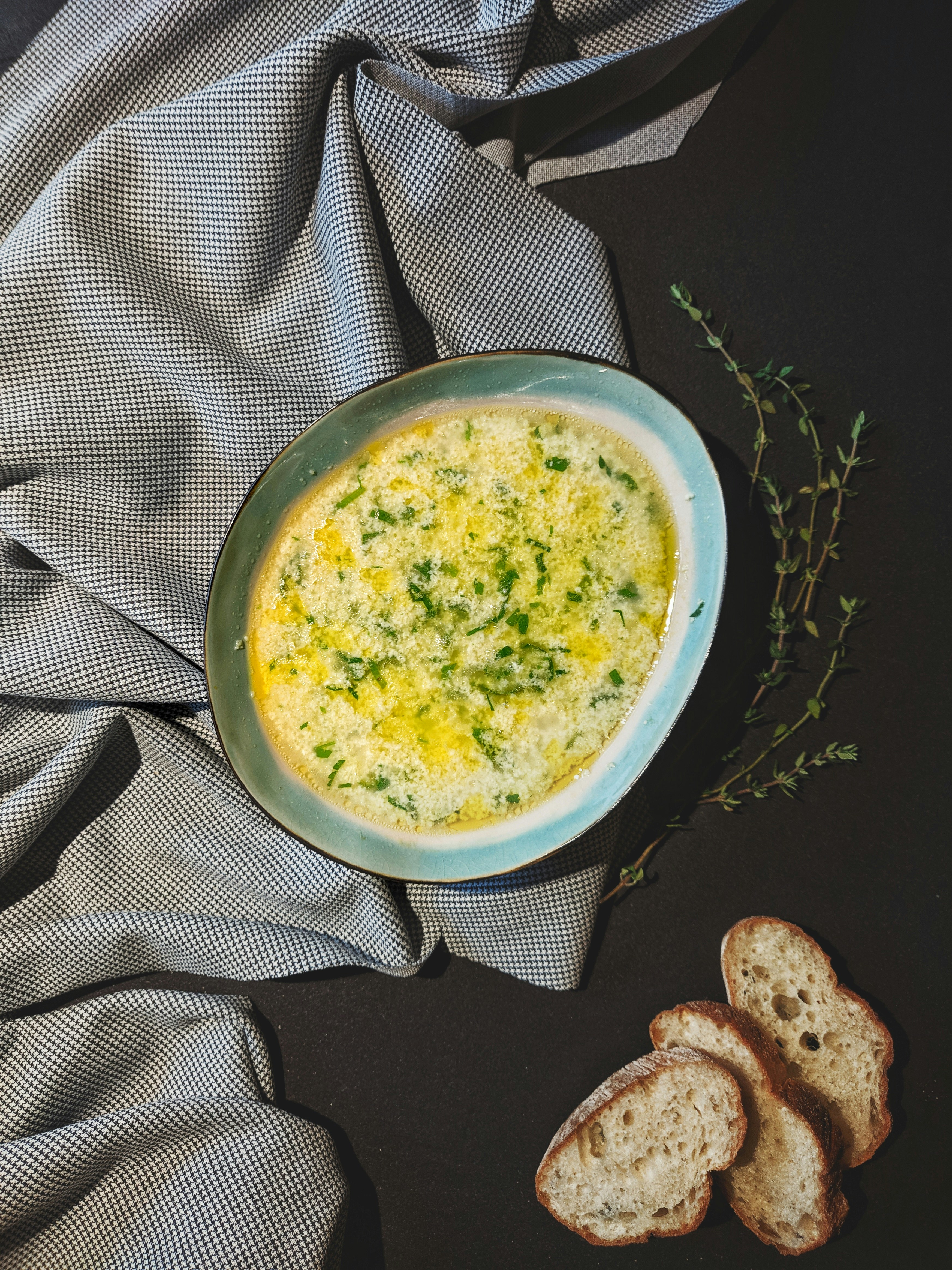 soup with bread