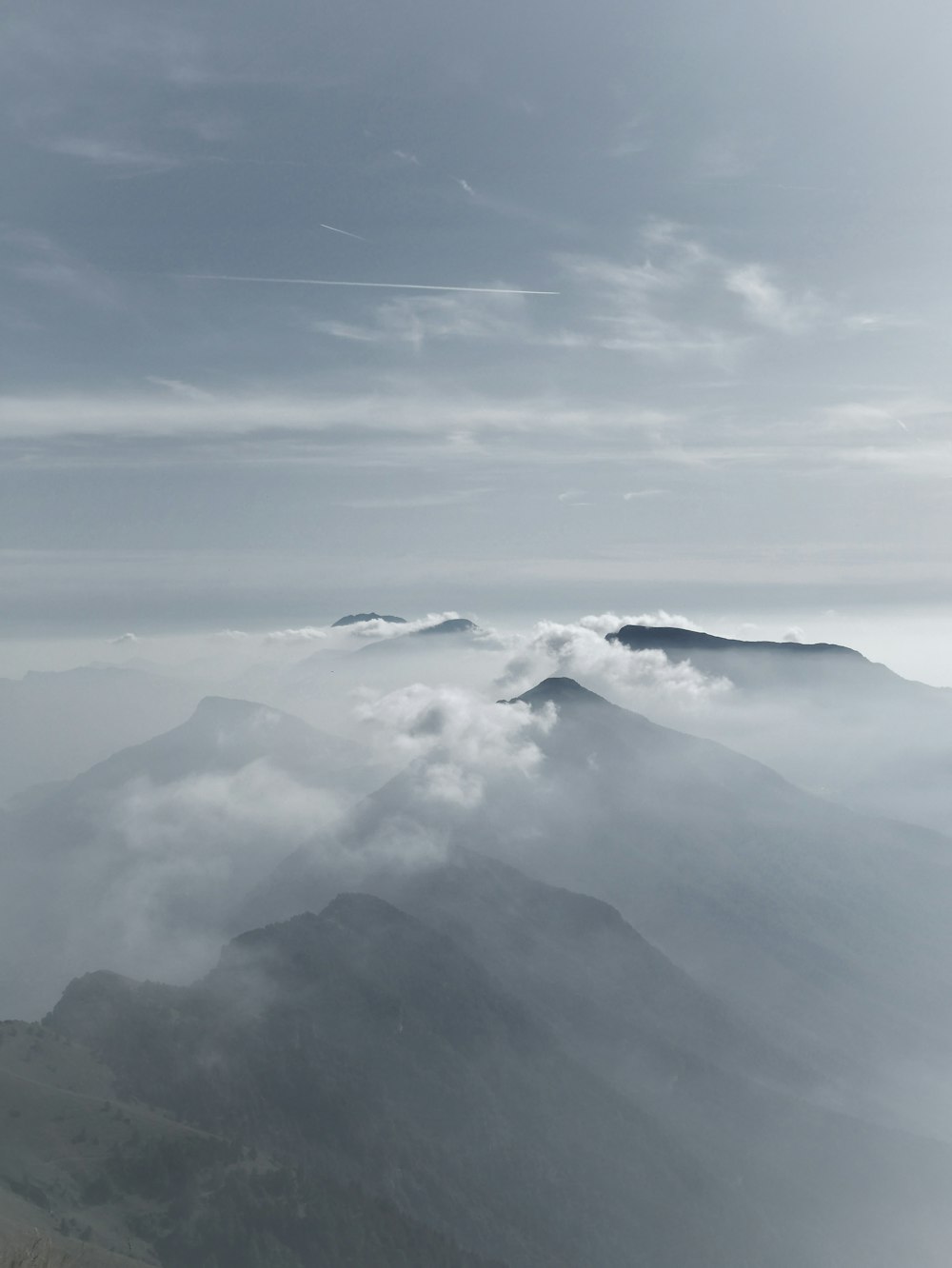 fogs on mountain
