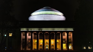 building at night