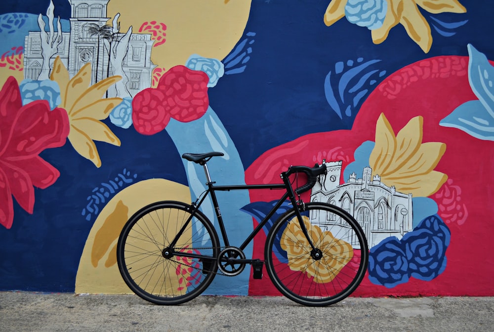 black road bike during daytime