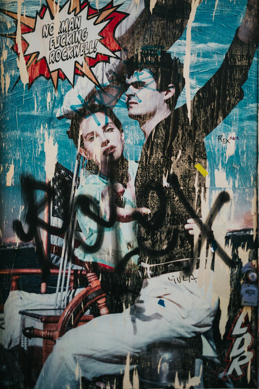 graffiti of two men