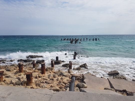 bod of water and rocks in Kish Island Iran