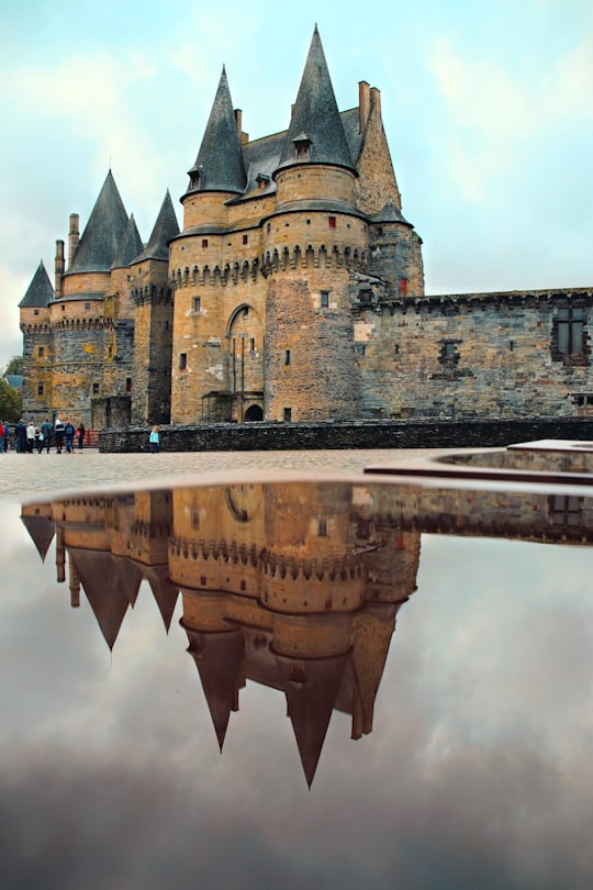 gray castle in Château de Vitré France