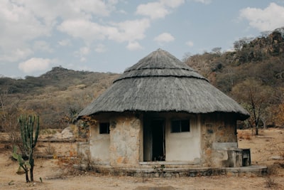 brown and white house zimbabwe teams background