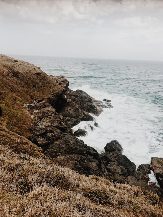 waves crashing on rocks in Port Macquarie NSW Australia