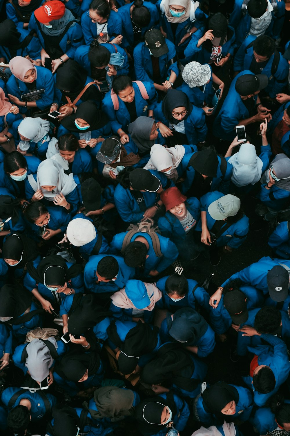 aerial photography of people during daytime