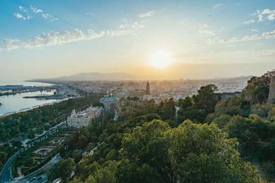 high angle photo of city in Málaga Spain