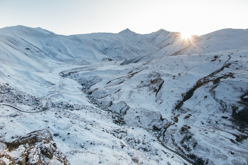 glacier mountain during day