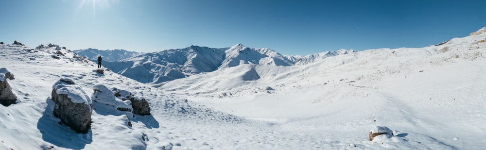 snow-capped mountain during daytime