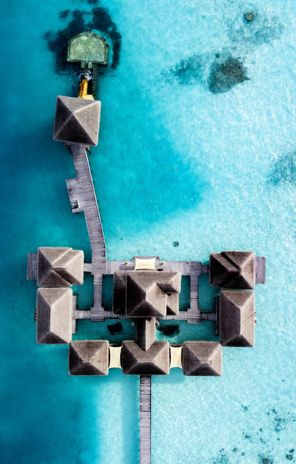 aerial view of boardwalk