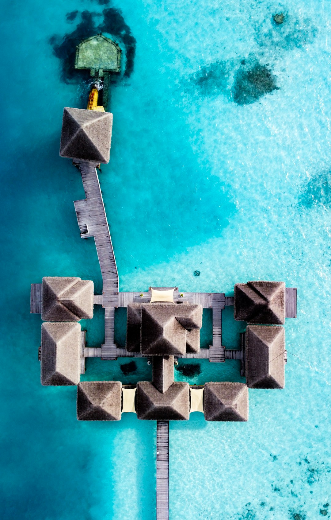 aerial view of boardwalk